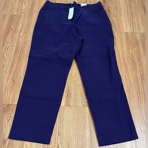 Chico’s Perfect Stretch Pull-On Pants Purple Size 3 (XL/16)
